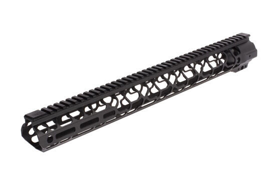 Odin Works 17.5in M-LOK Ragna ultralight free float AR15 handguard is scalloped and features aesthetic enhancements that reduce mass